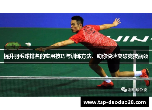 提升羽毛球排名的实用技巧与训练方法，助你快速突破竞技瓶颈